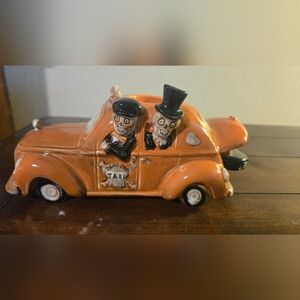 Yankee Candle Orange Skeleton Taxi Figurine